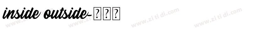 inside outside字体转换